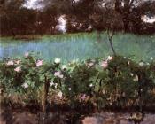 约翰辛格萨金特 - Landscape with Rose Trellis
